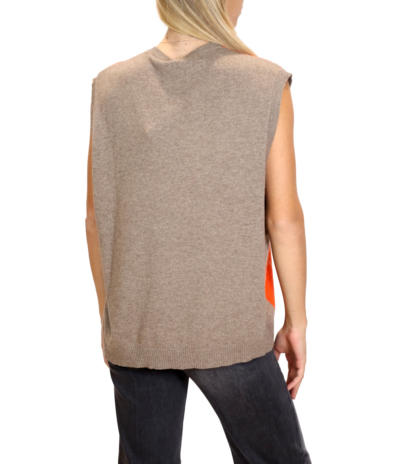 Kontatto Golet Rombi Tortora/Arancio Donna