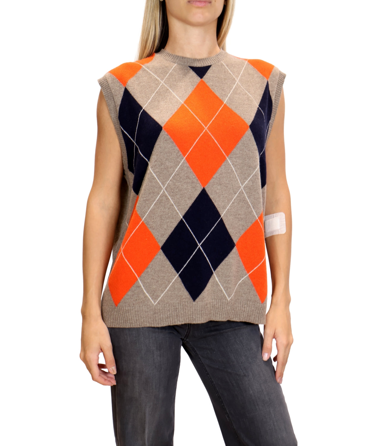 Kontatto Golet Rombi Tortora/Arancio Donna