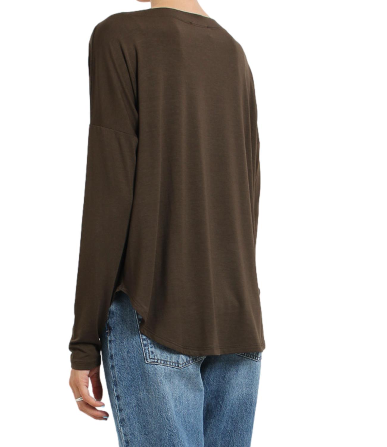 Kontatto Blusa Over Moka Donna
