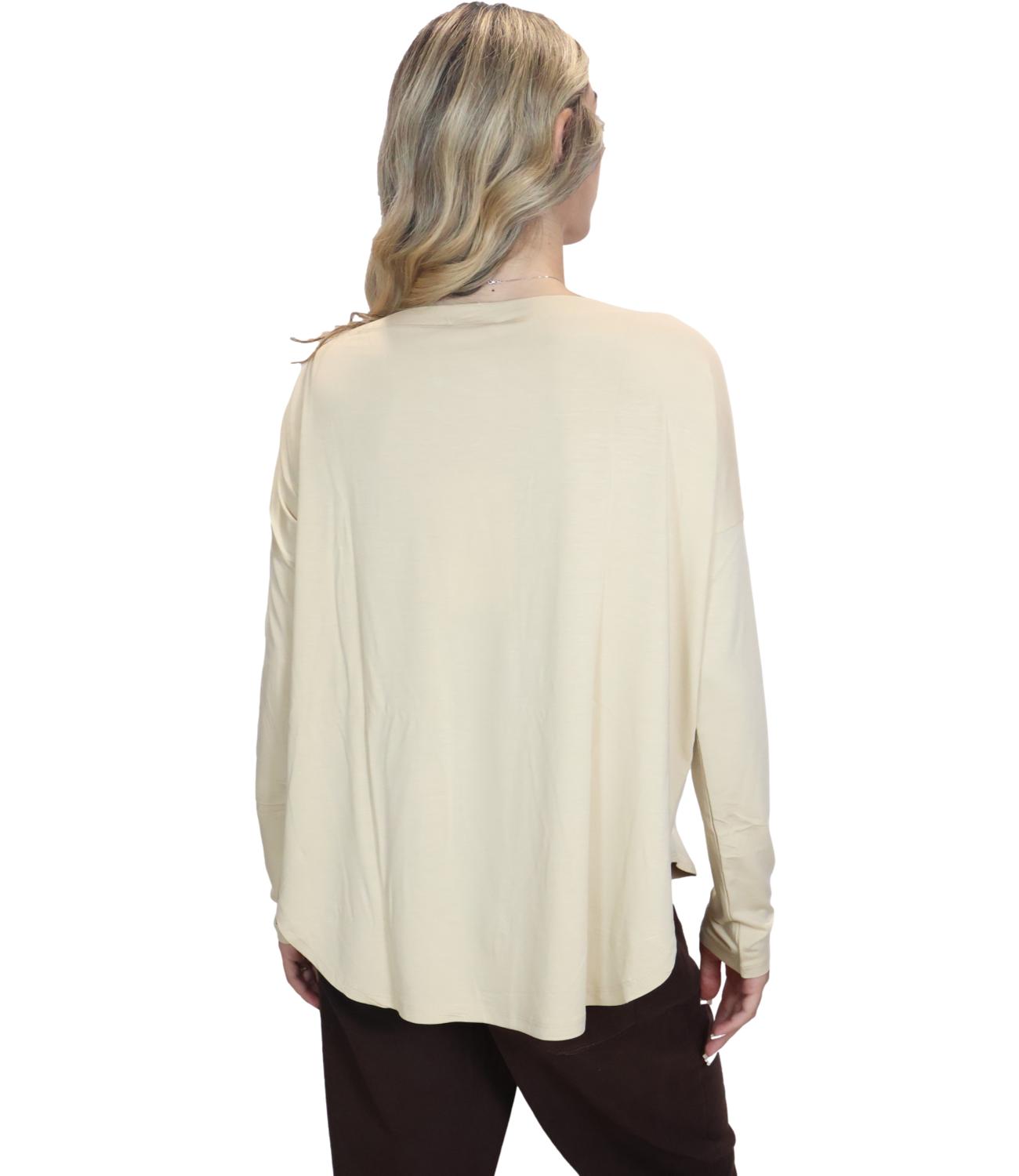 Kontatto Blusa Over Talco Donna