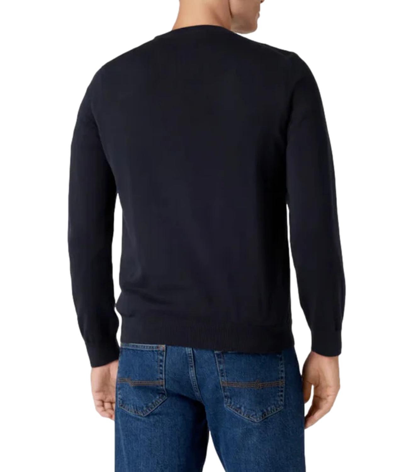 Lacoste pullover girocollo blu uomo