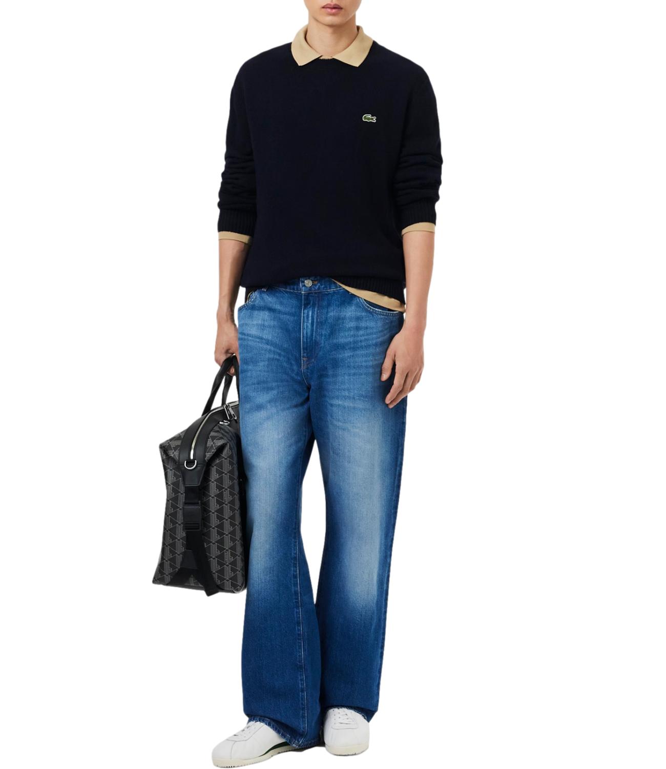 Maglione girocollo Lacoste blu scuro