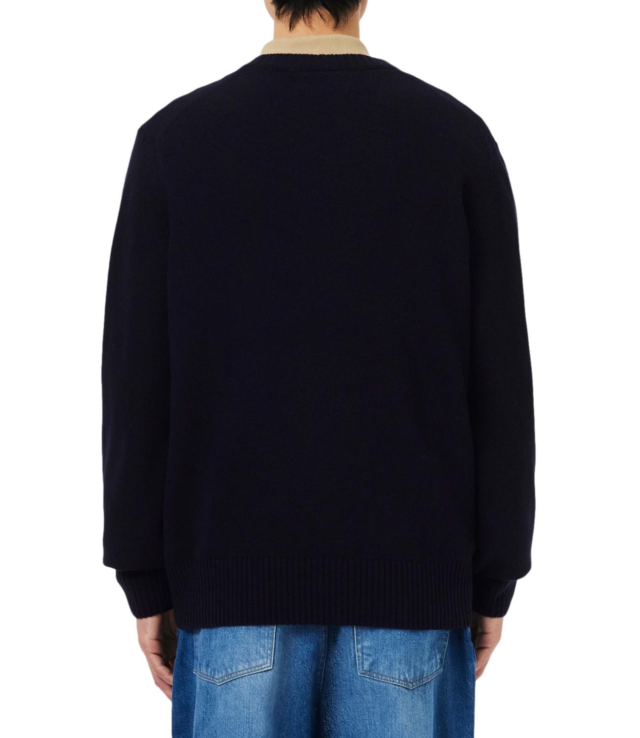 Maglione girocollo Lacoste blu scuro