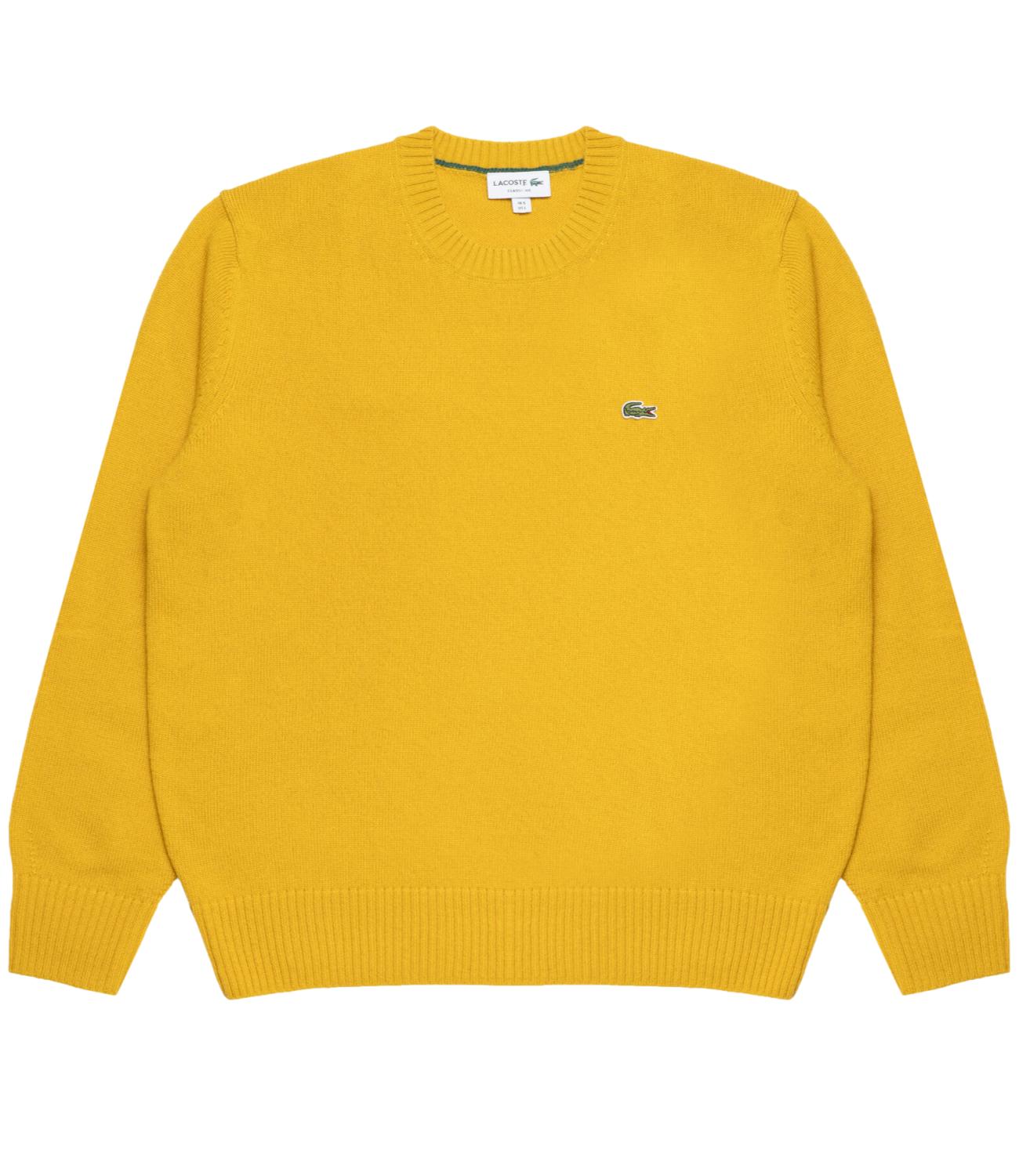 Lacoste Pullover Giallo Uomo