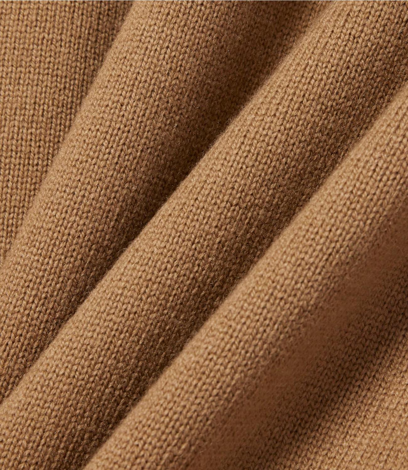Maglione girocollo Lacoste beige cammello