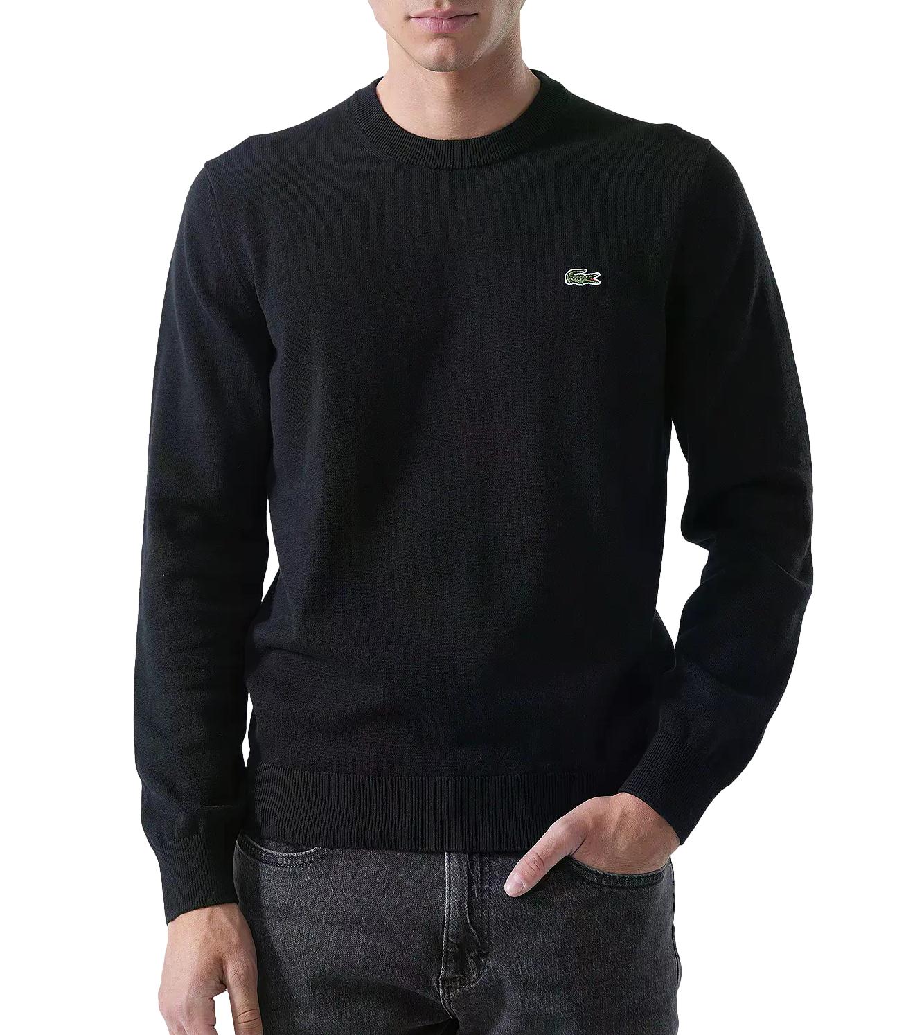 Lacoste maglione girocollo nero
