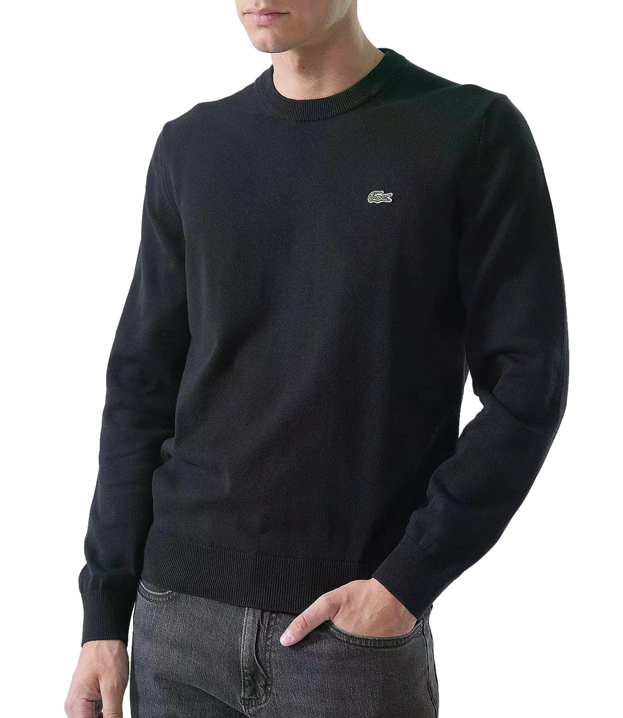 Lacoste maglione girocollo nero