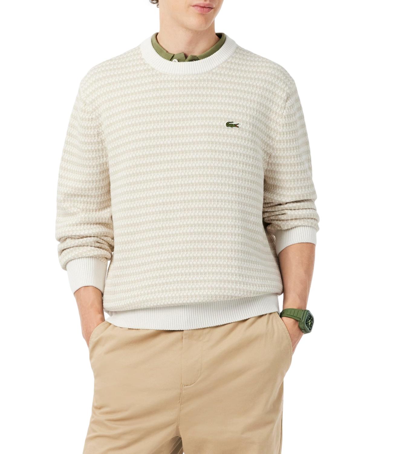 Lacoste pullover jacquard in cotone