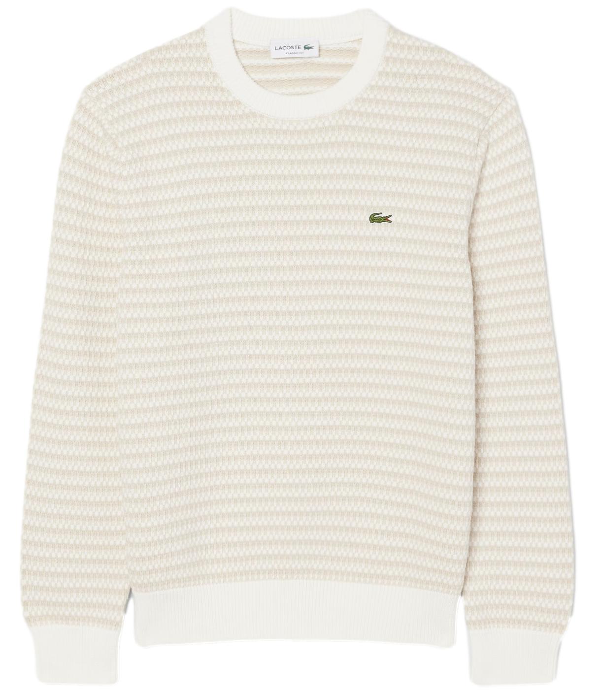 Lacoste pullover jacquard in cotone