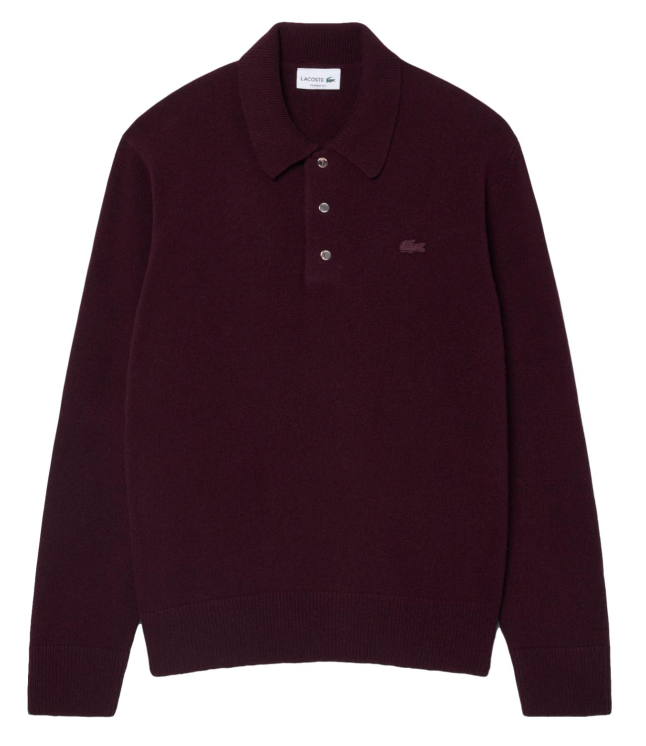Lacoste Pullover Burgundy Uomo