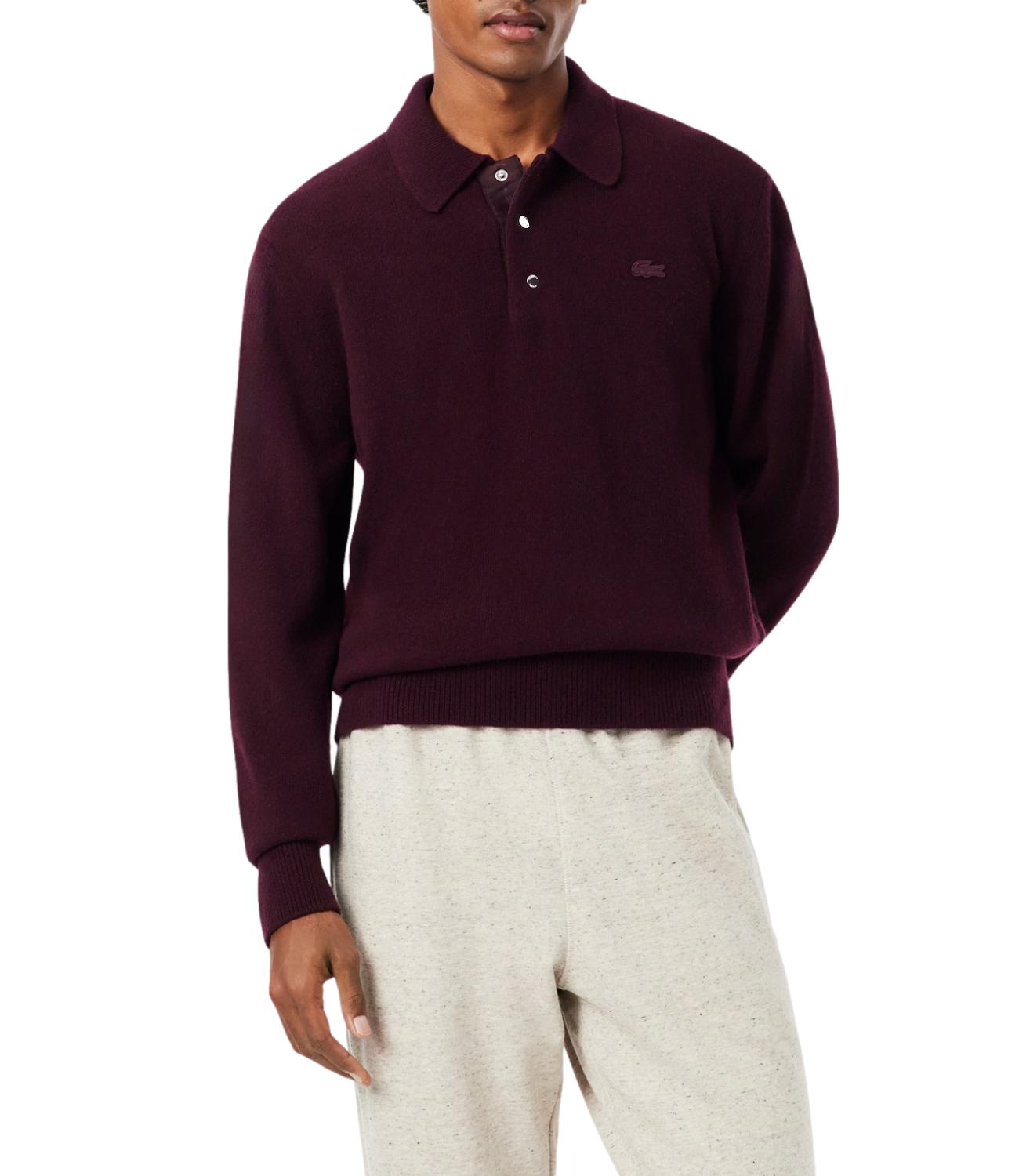 Lacoste Pullover Burgundy Uomo