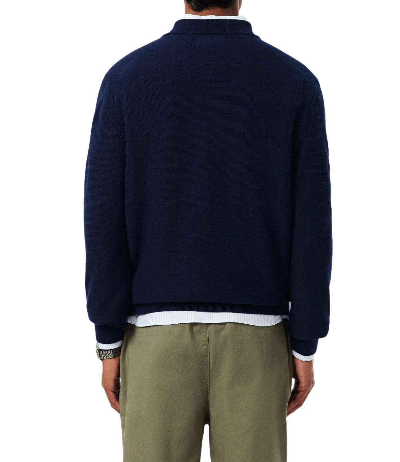 Lacoste Polo a maniche lunghe blu scuro
