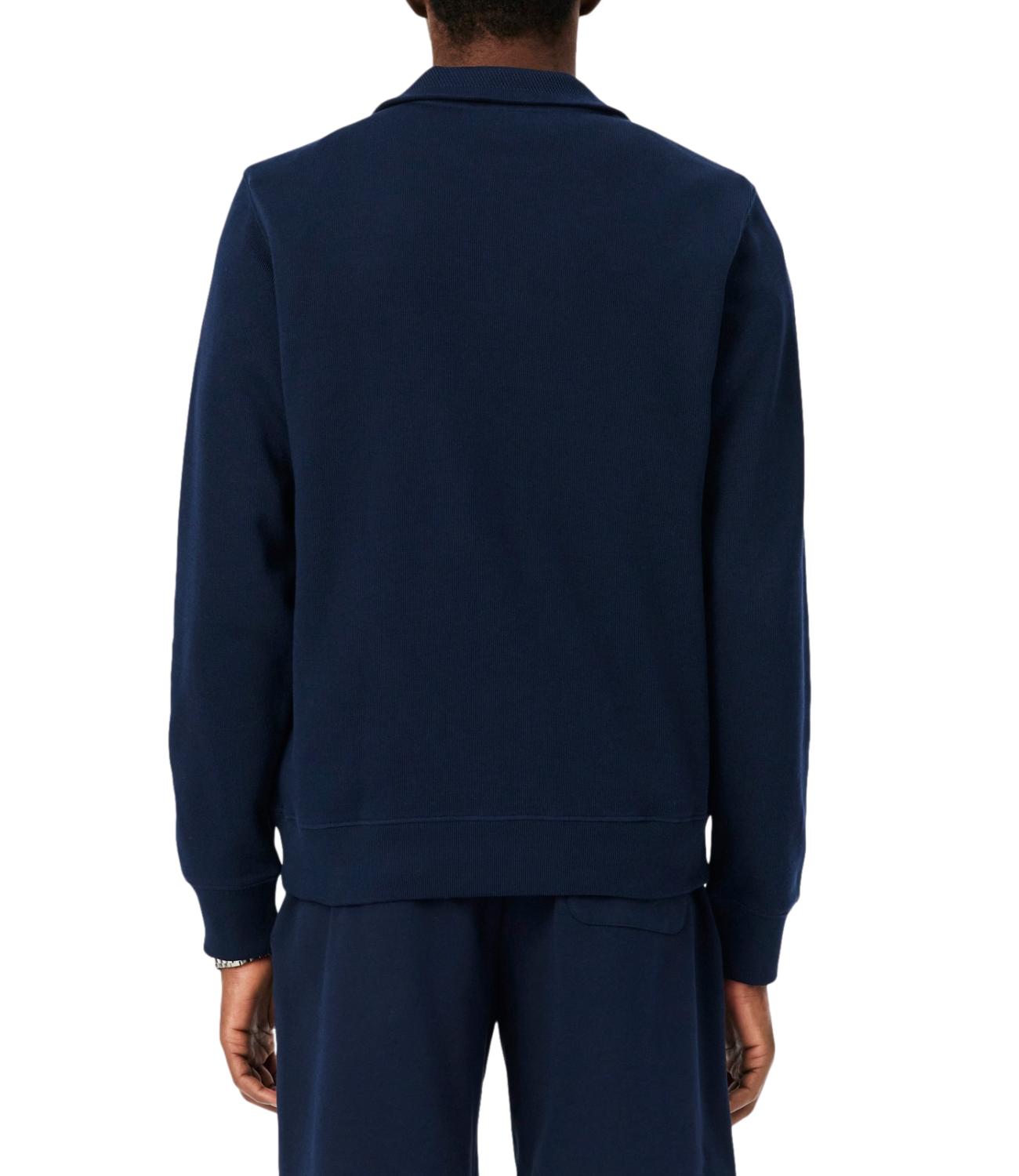 Lacoste Felpa Interlock Blu Uomo