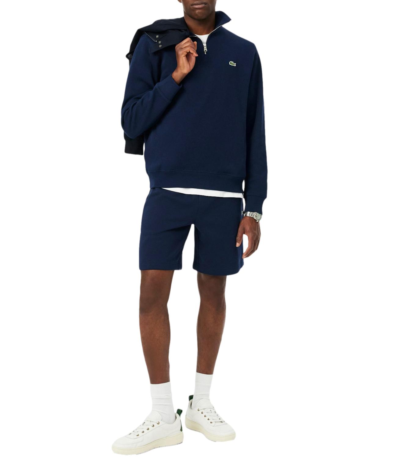 Lacoste Felpa Interlock Blu Uomo