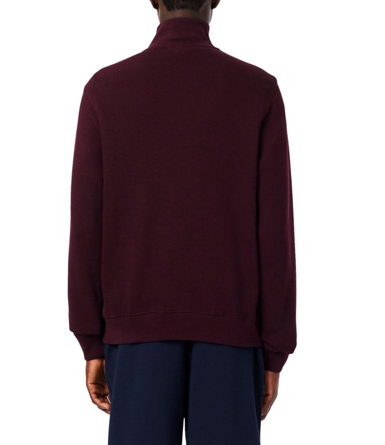 Lacoste Felpa Interlock Burgundy Uomo