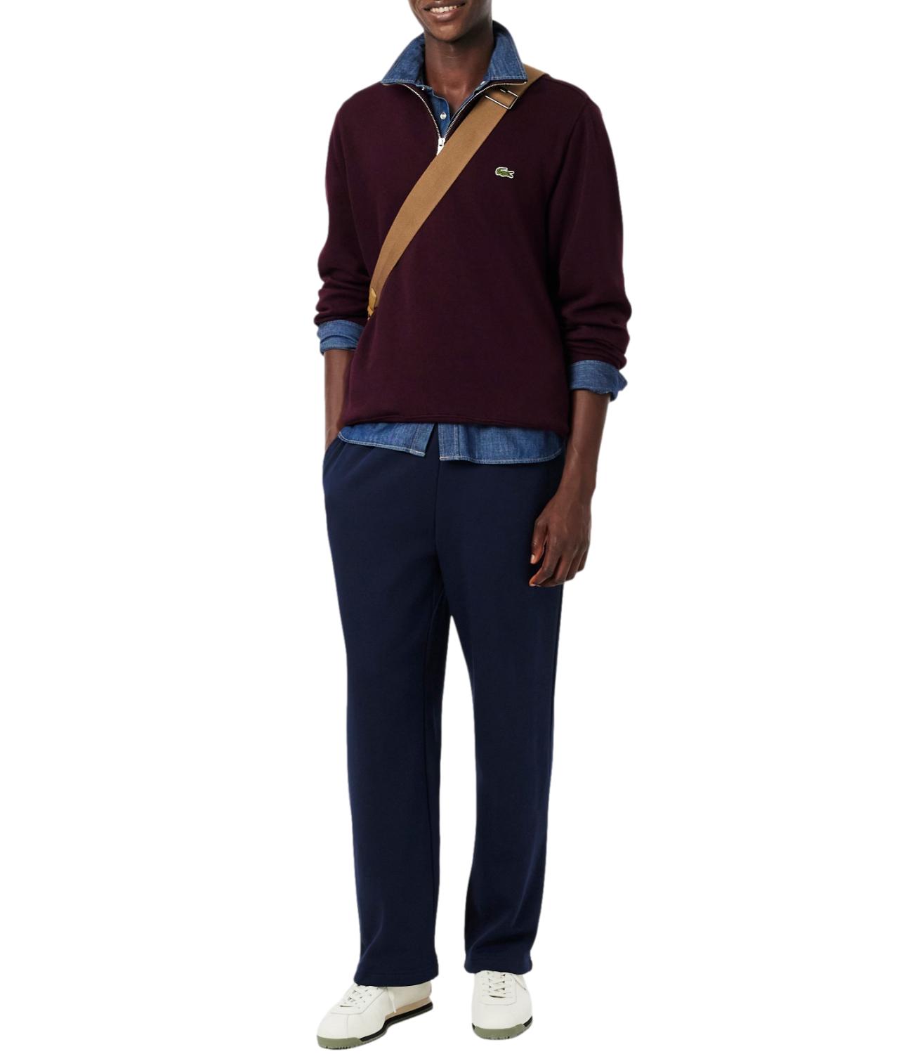 Lacoste Felpa Interlock Burgundy Uomo