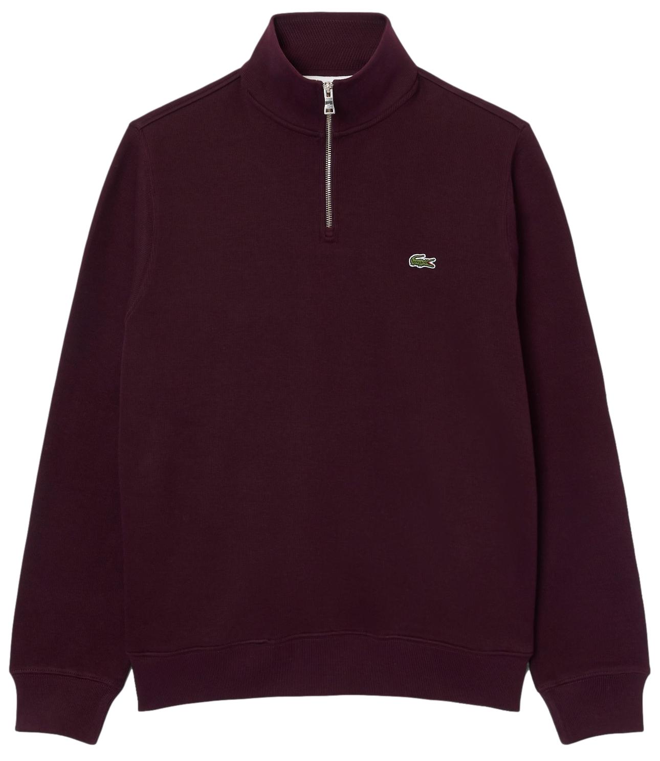 Lacoste Felpa Interlock Burgundy Uomo