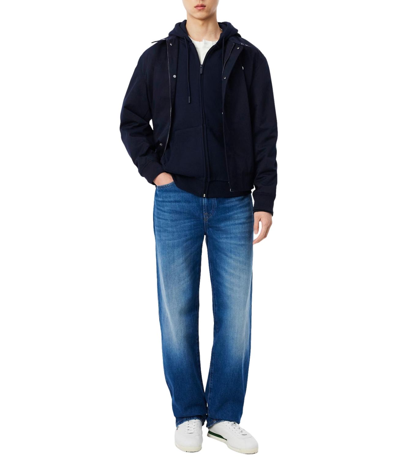 LACOSTE Felpa blu navy uomo