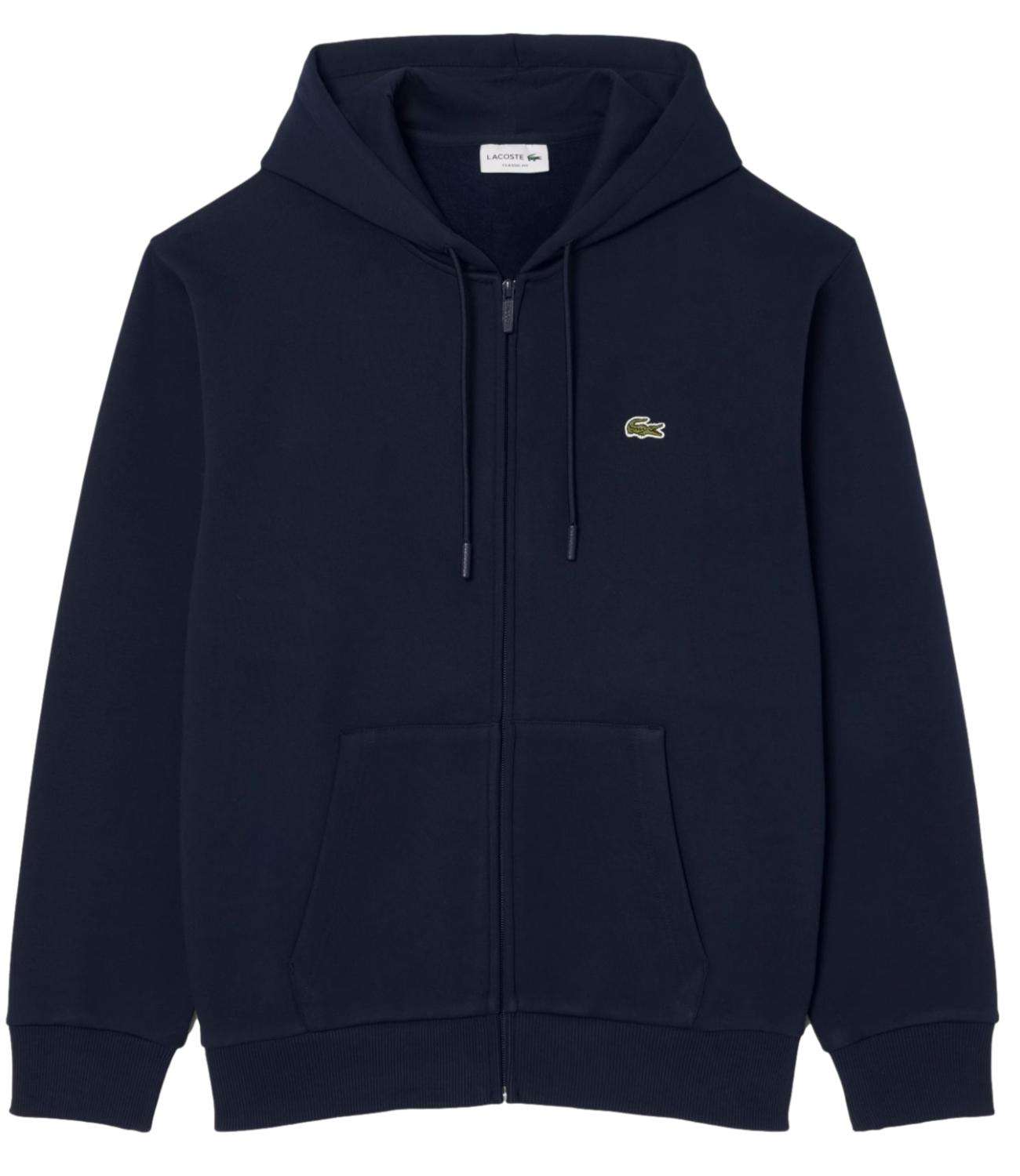LACOSTE Felpa blu navy uomo