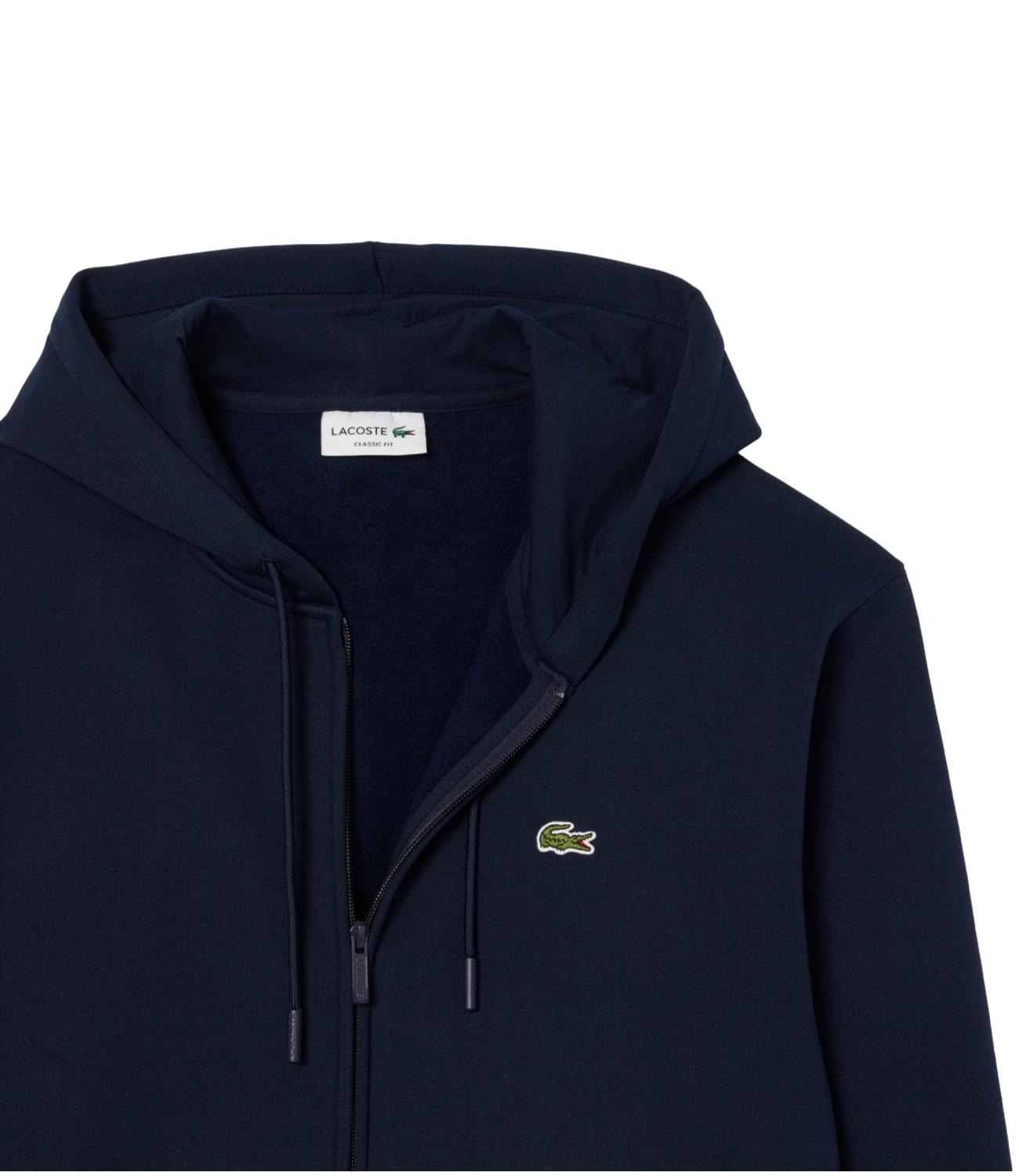 LACOSTE Felpa blu navy uomo