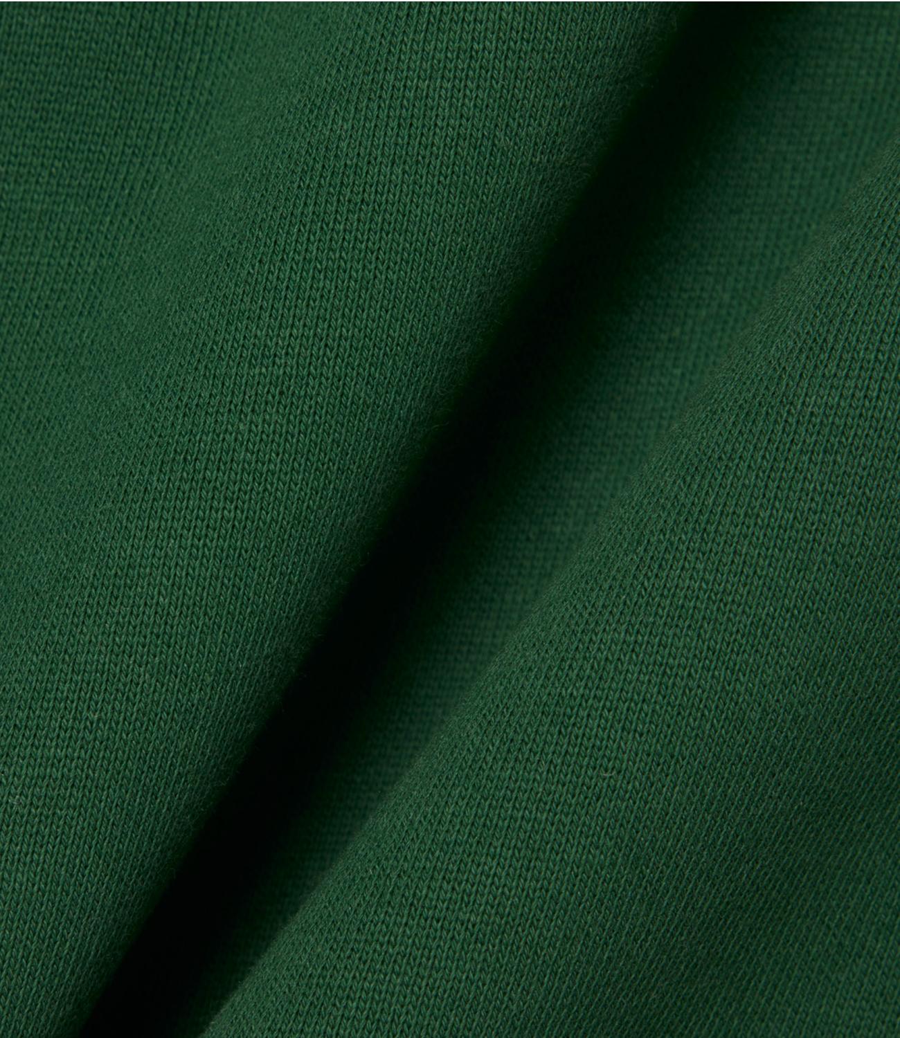 LACOSTE Felpa girocollo verde uomo