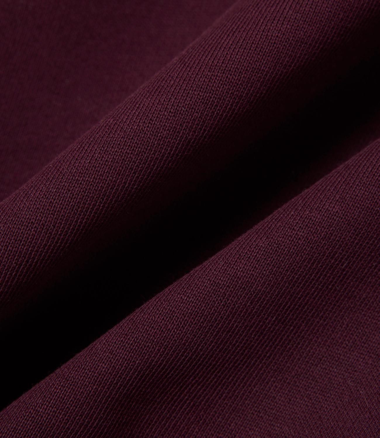 LACOSTE Felpa girocollo burgundy uomo