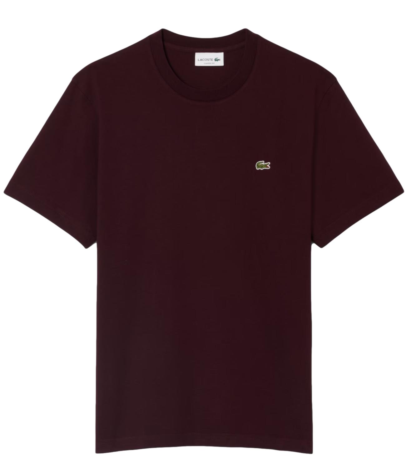 LACOSTE T-Shirt burgundy uomo