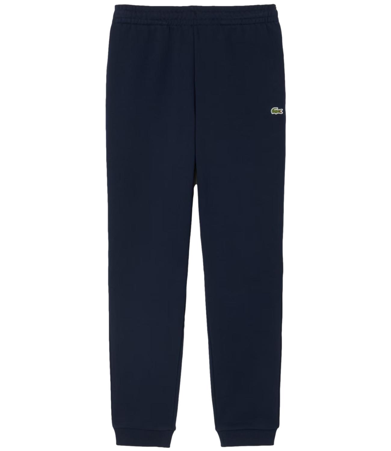 LACOSTE pantalone felpato blu uomo