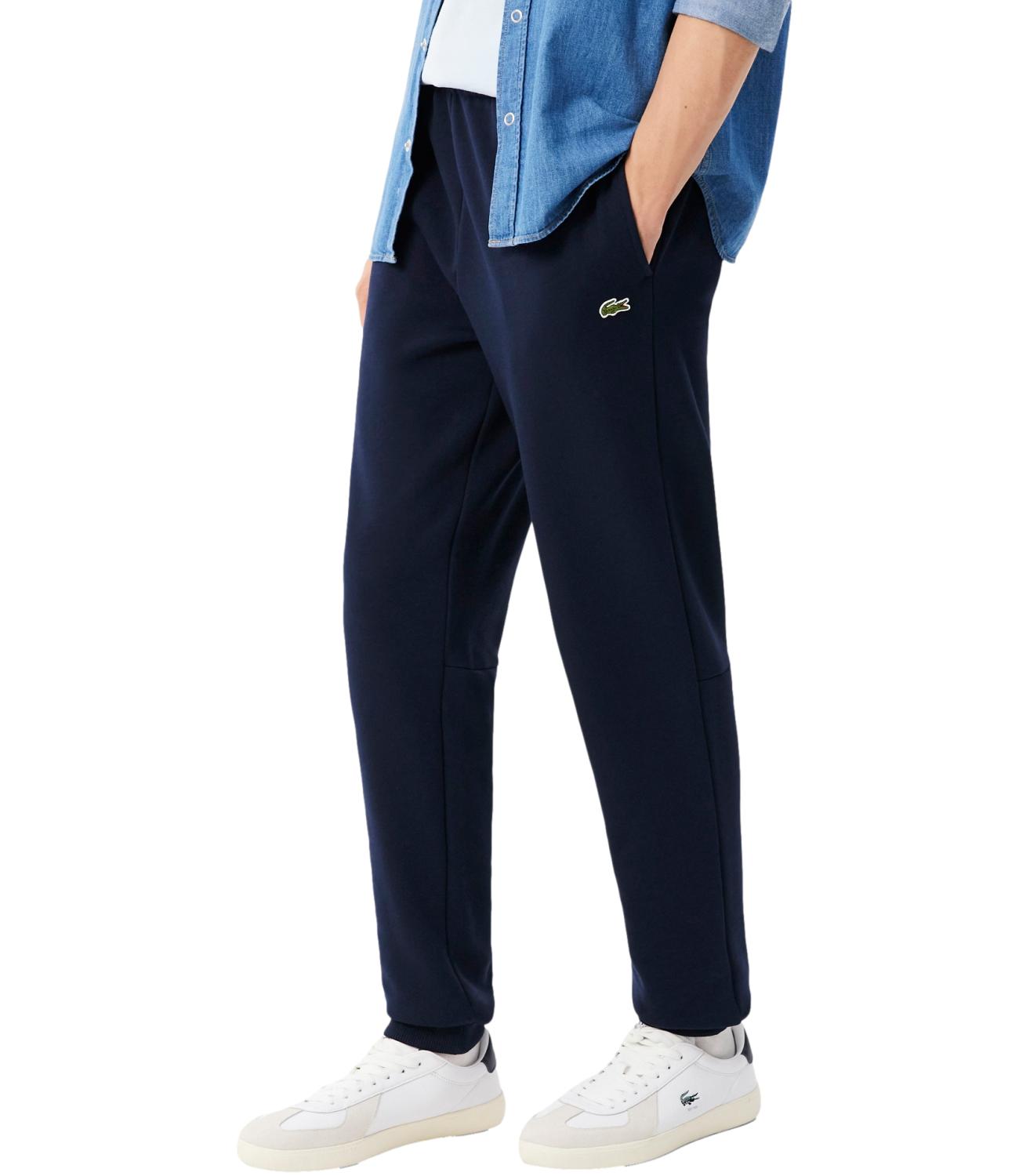 LACOSTE pantalone felpato blu uomo