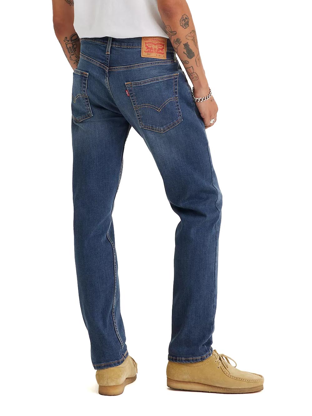 Jeans Levi's 502 uomo denim blu medio scuro