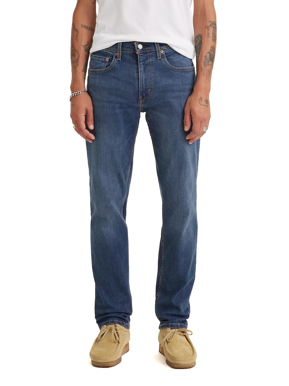 Jeans Levi's 502 uomo denim blu medio scuro