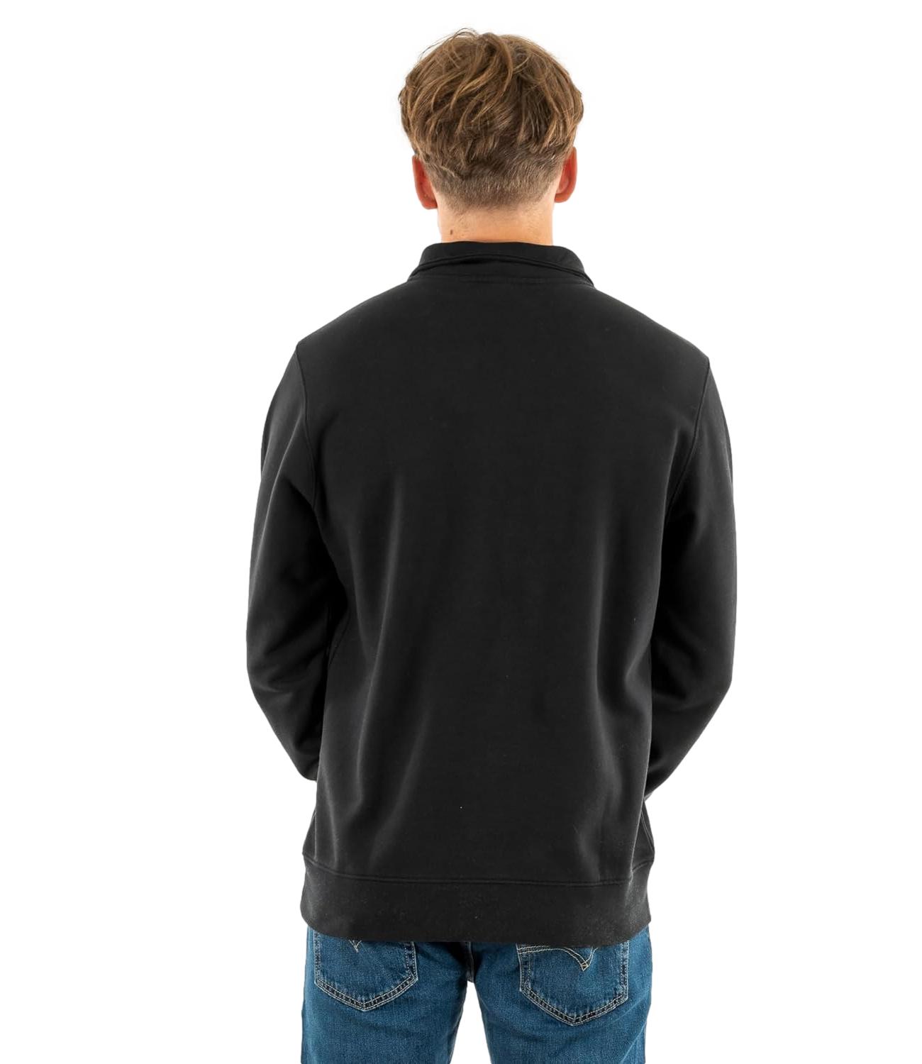 Felpa mezza zip Levi's uomo nera