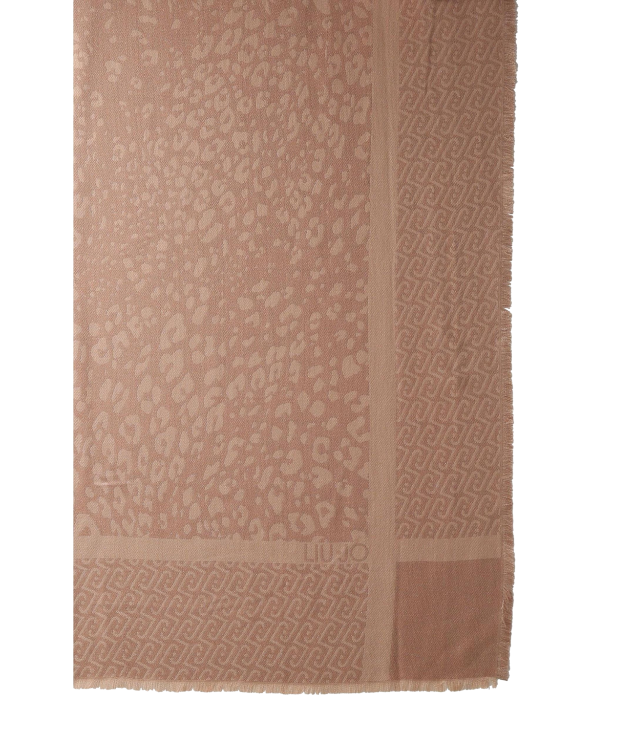 Liu Jo Stola Jacquard Animalier Cammello Donna