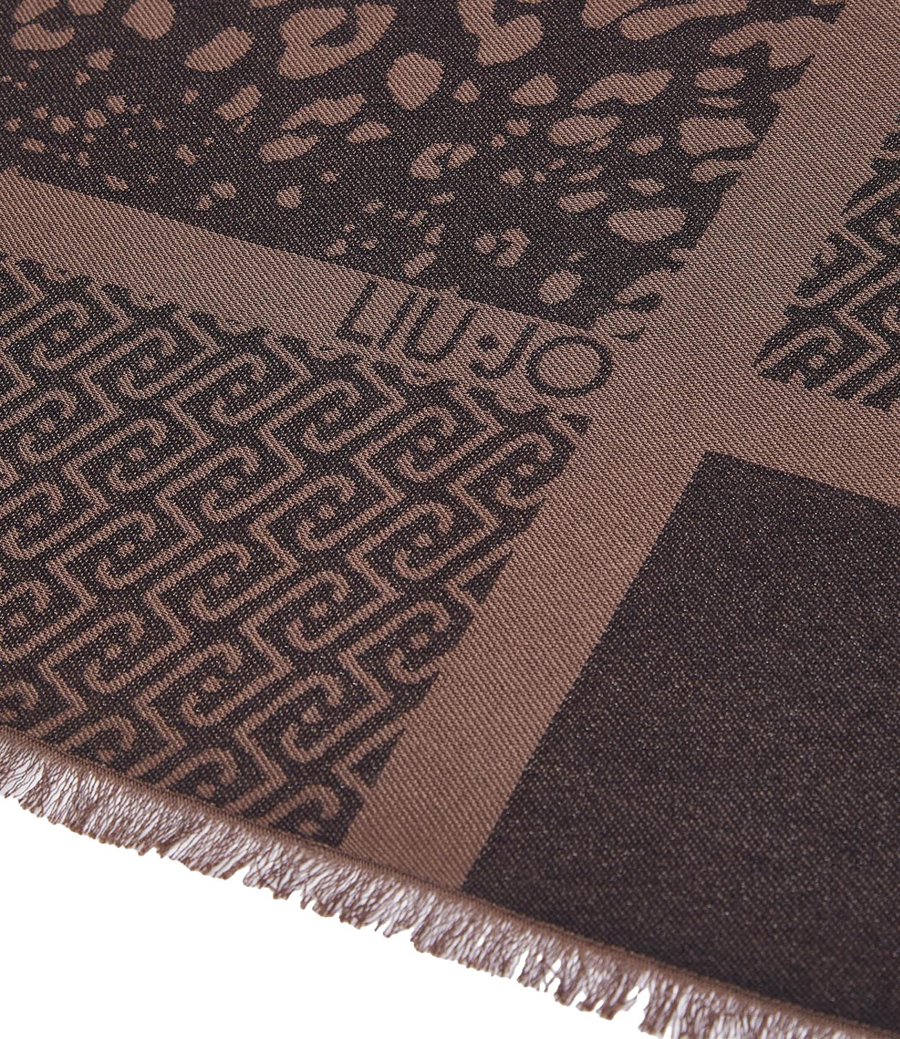 Liu Jo Stola Jacquard Animalier Nero Donna