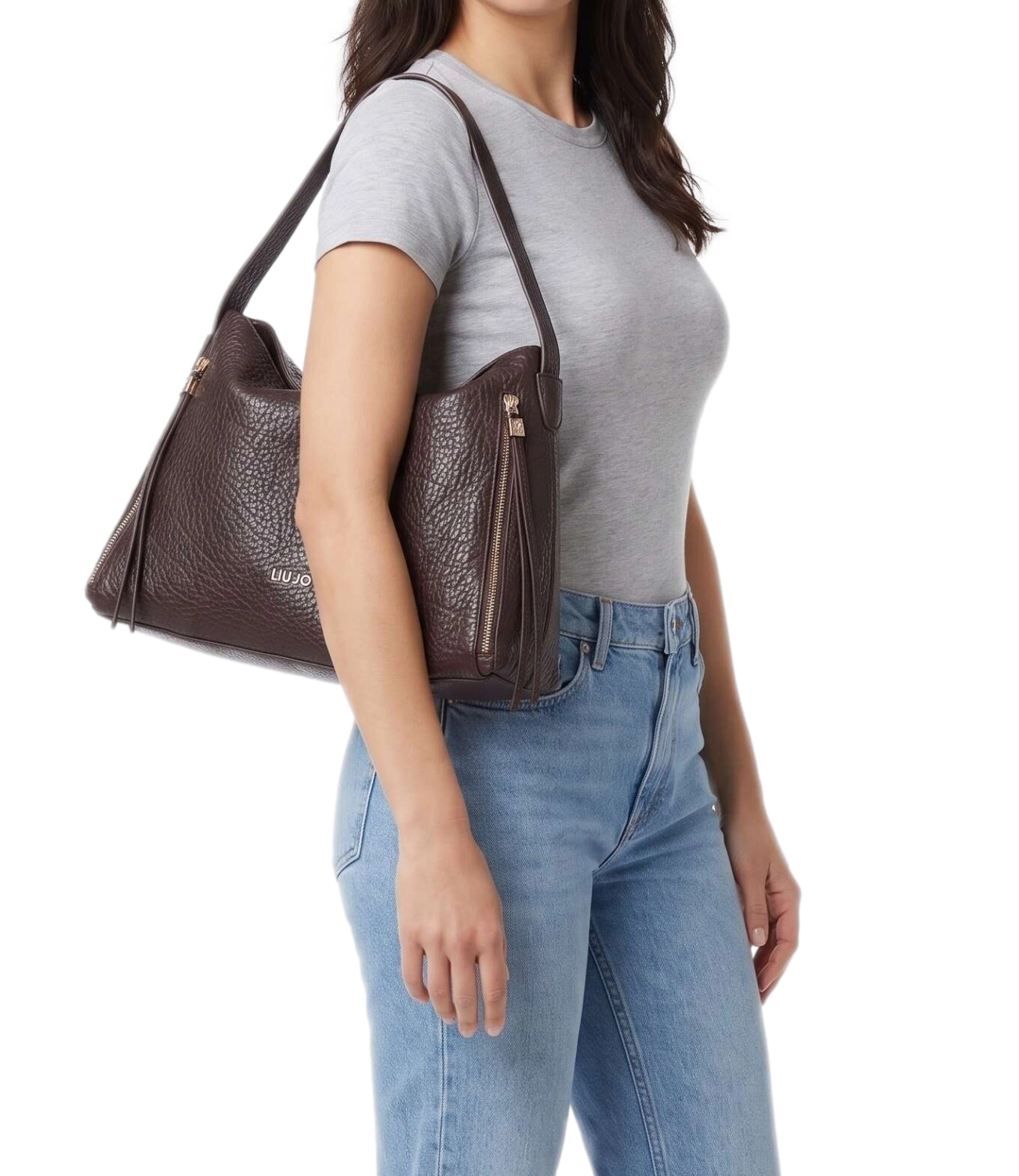 Liu Jo Borsa Hobo Red Aubergine Donna