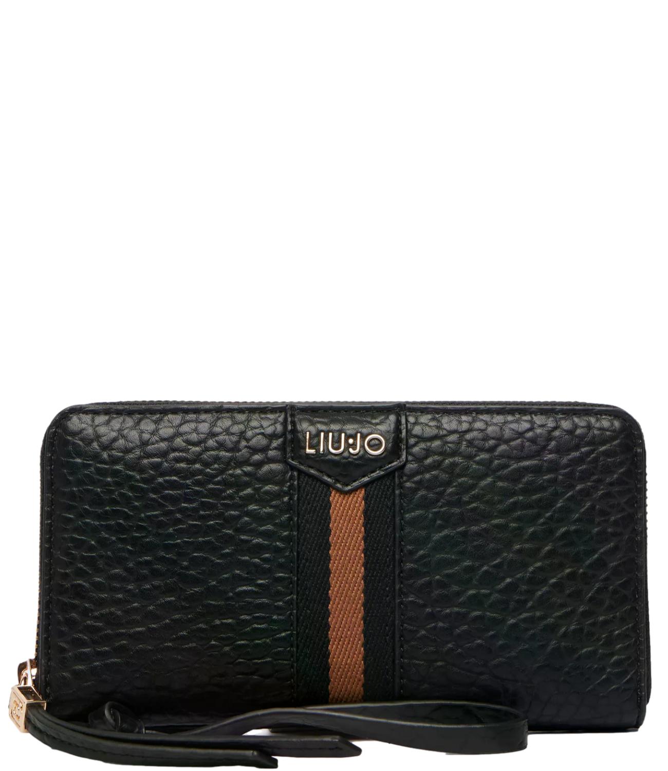 Liu Jo Portafoglio Zip Around Grande Nero Donna