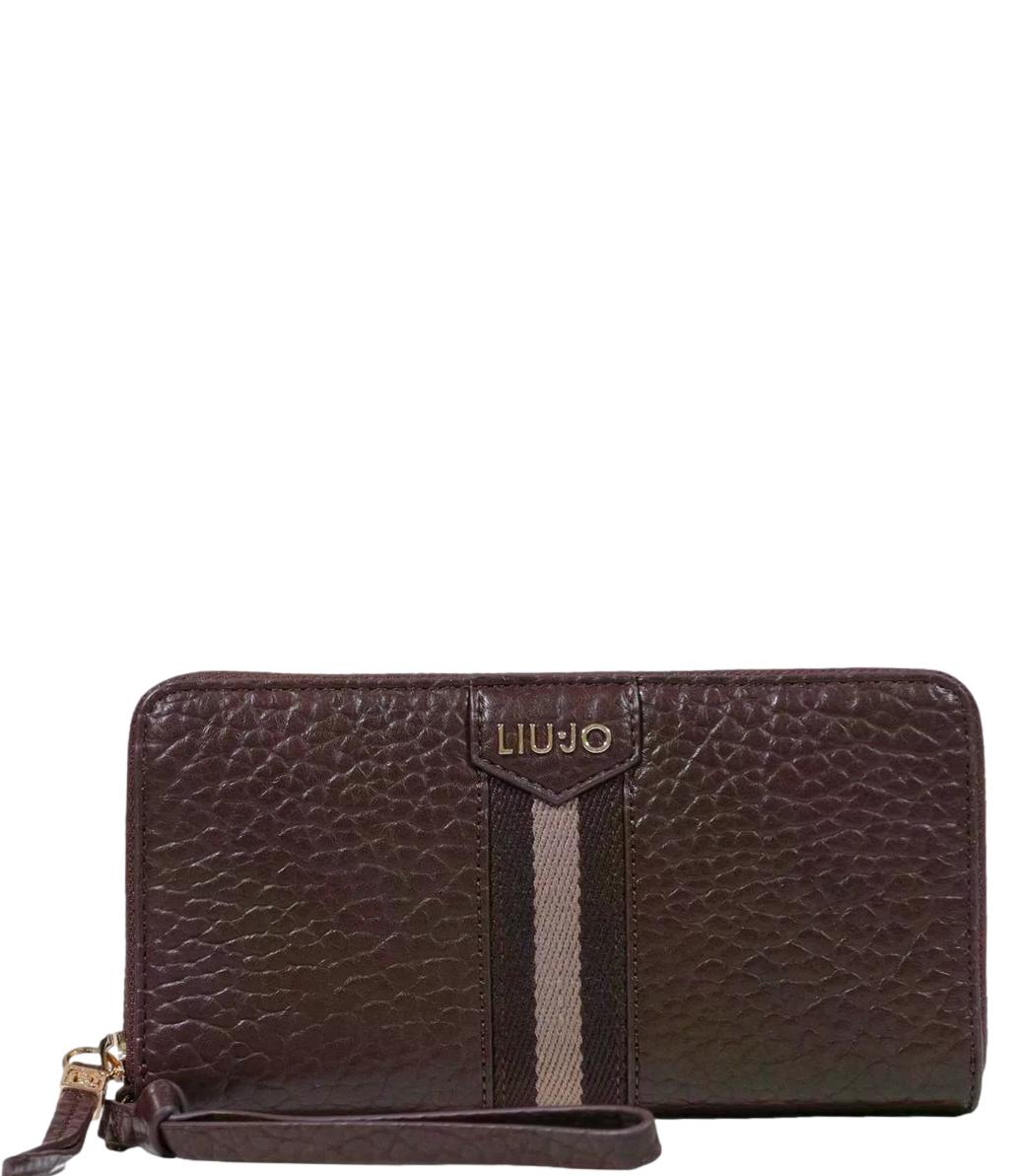 Liu Jo Portafoglio Zip Around Grande Red Aubergine Donna