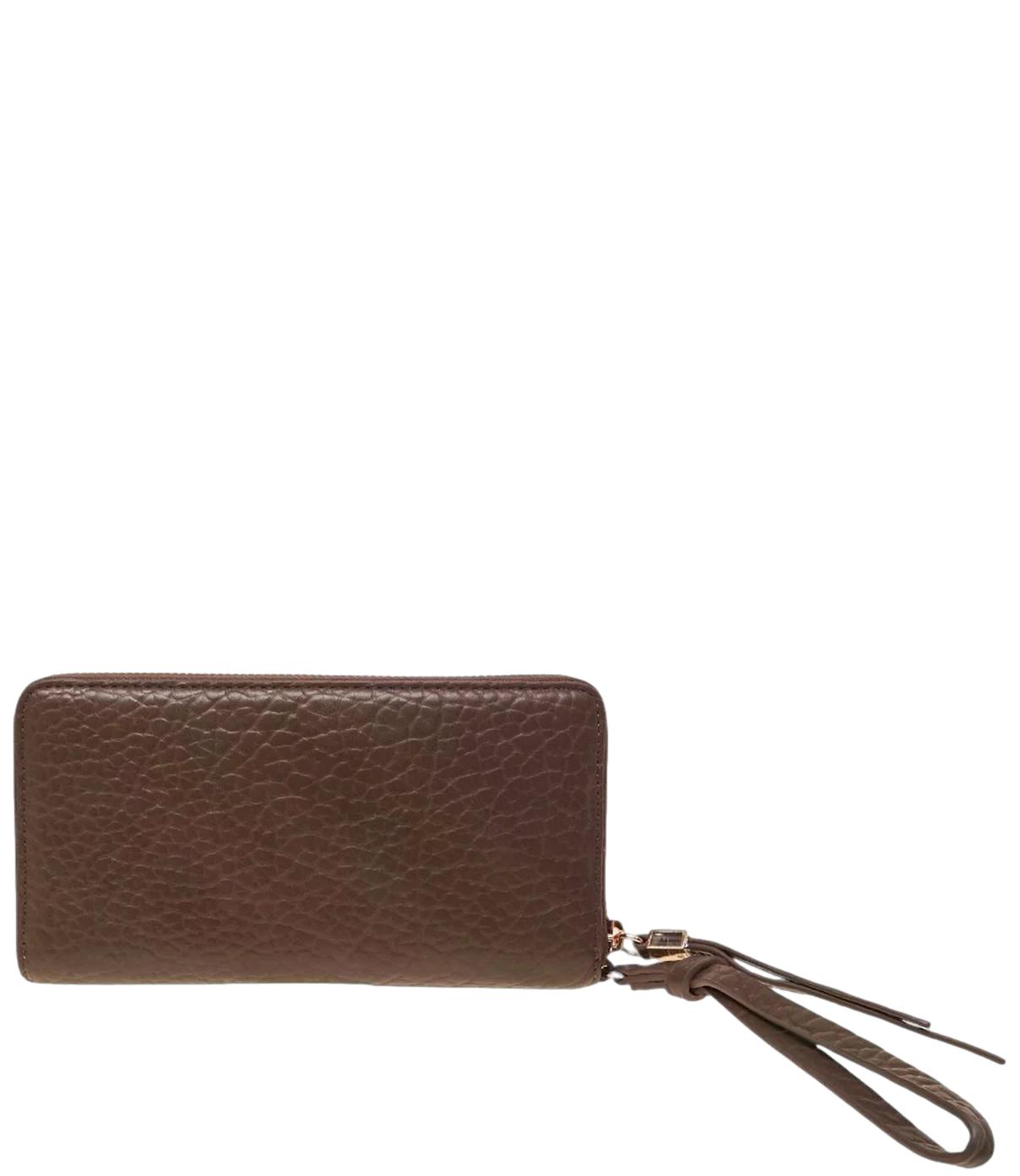 Liu Jo Portafoglio Zip Around Grande Dark Mocha Donna