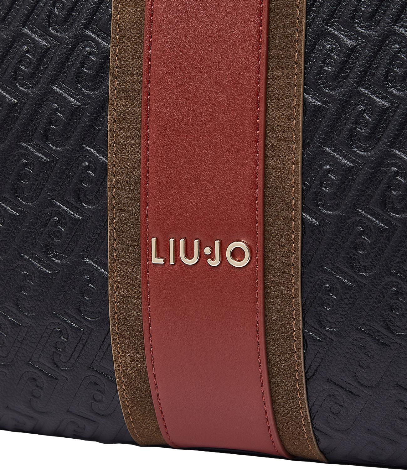 Liu Jo Borsa Tote Monogram Media Nero Donna
