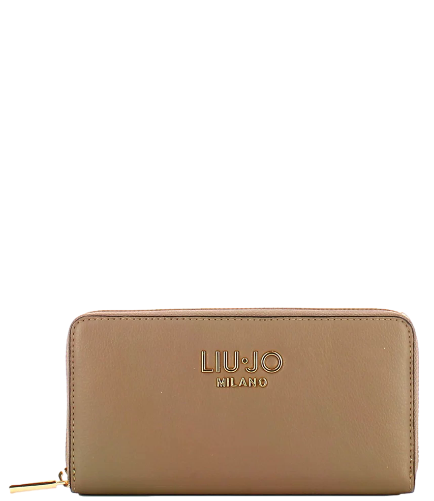 Liu Jo Portafoglio Grande Zip Around Mocha Donna