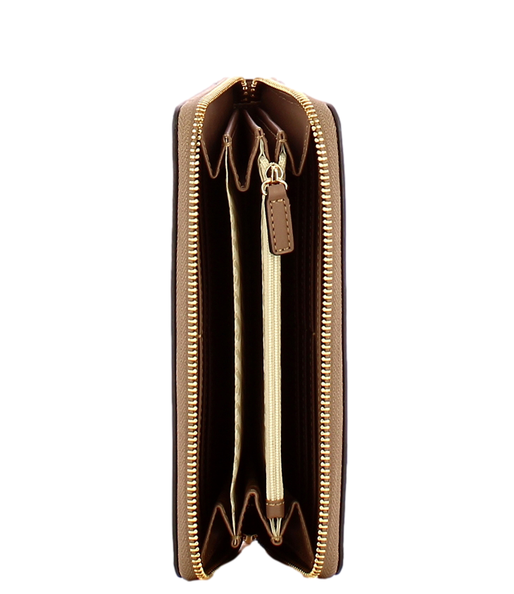 Liu Jo Portafoglio Grande Zip Around Mocha Donna