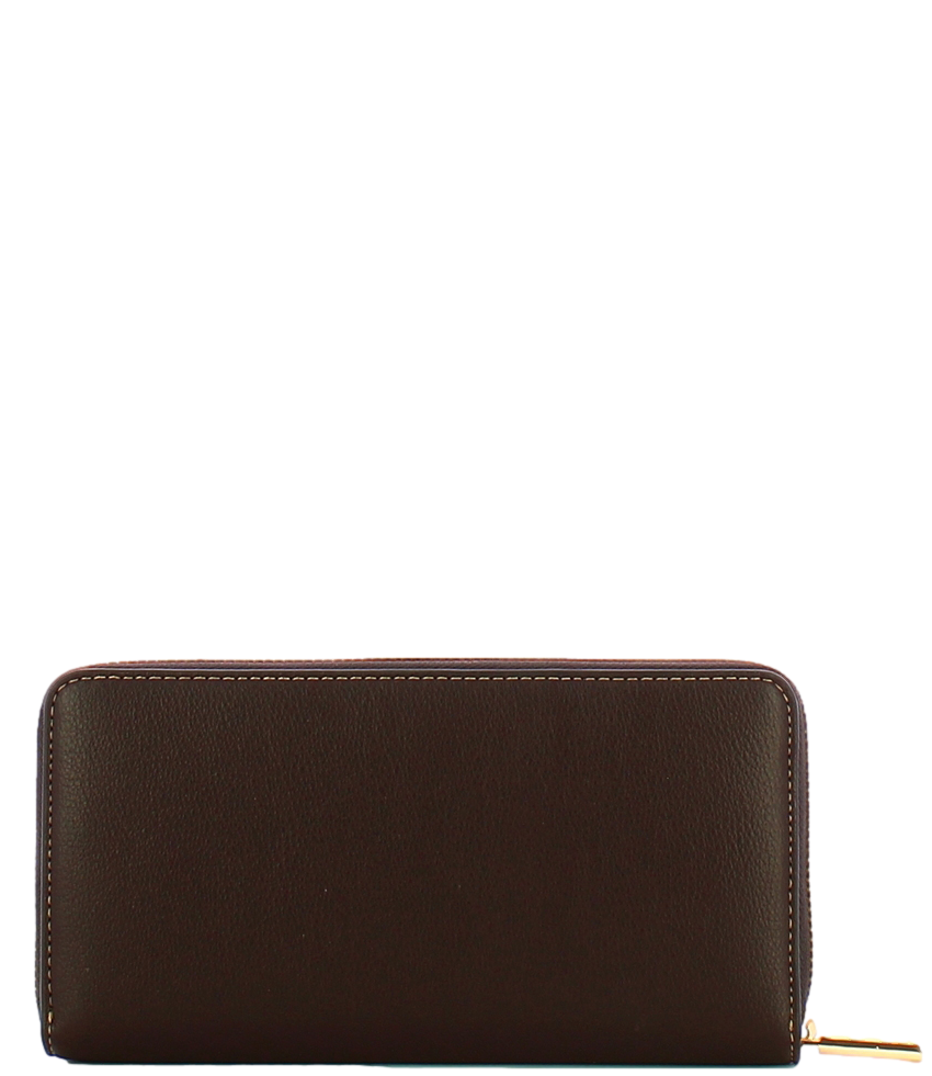 Liu Jo Portafoglio Grande Zip Around Deep Brown Donna