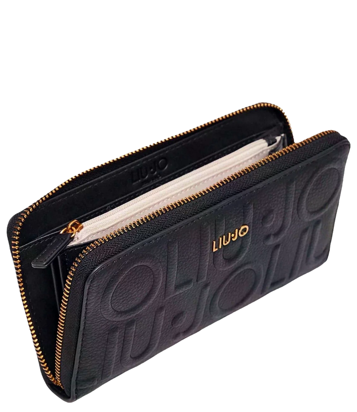 Liu Jo Portafoglio Grande Zip Around Nero Donna