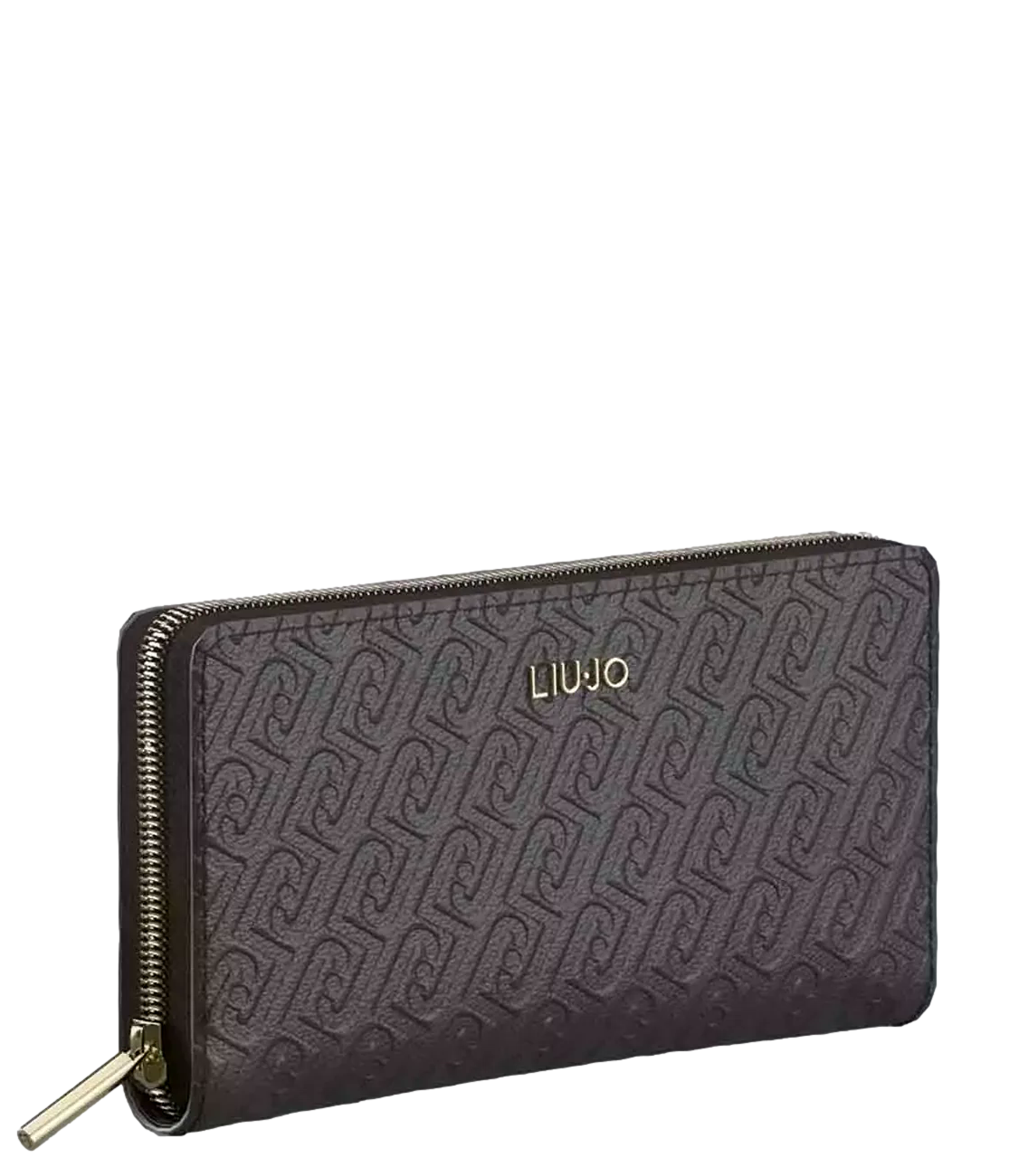 Liu Jo Portafoglio Grande Zip Around Deep Brown Donna