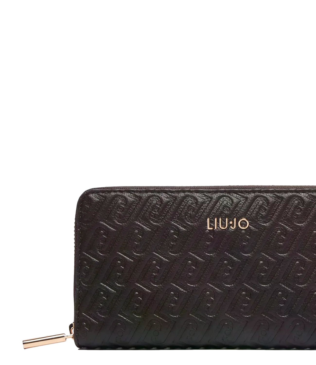 Liu Jo Portafoglio Grande Zip Around Deep Brown Donna