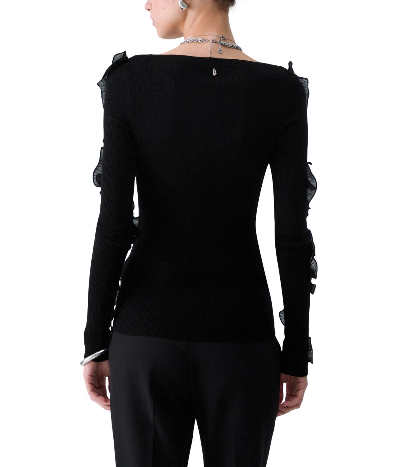 Liu Jo Maglia Rouches Nero Donna