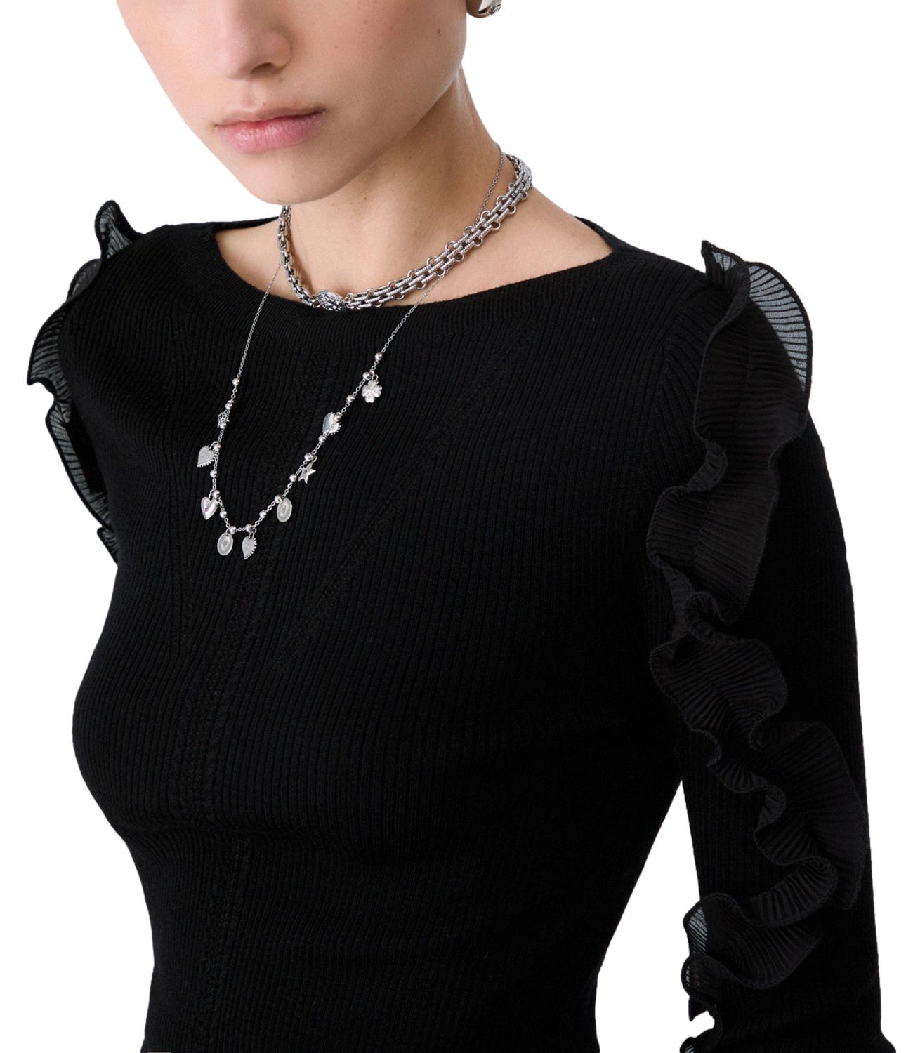 Liu Jo Maglia Rouches Nero Donna
