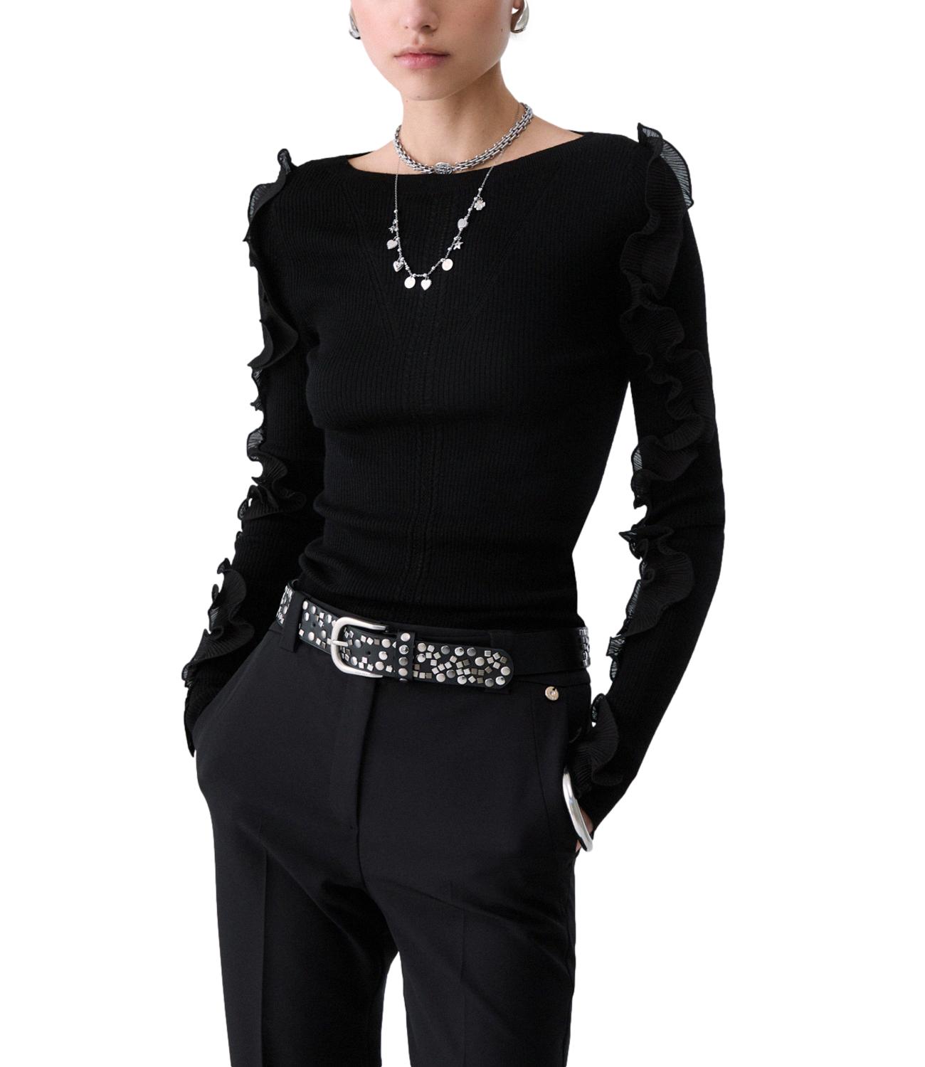 Liu Jo Maglia Rouches Nero Donna