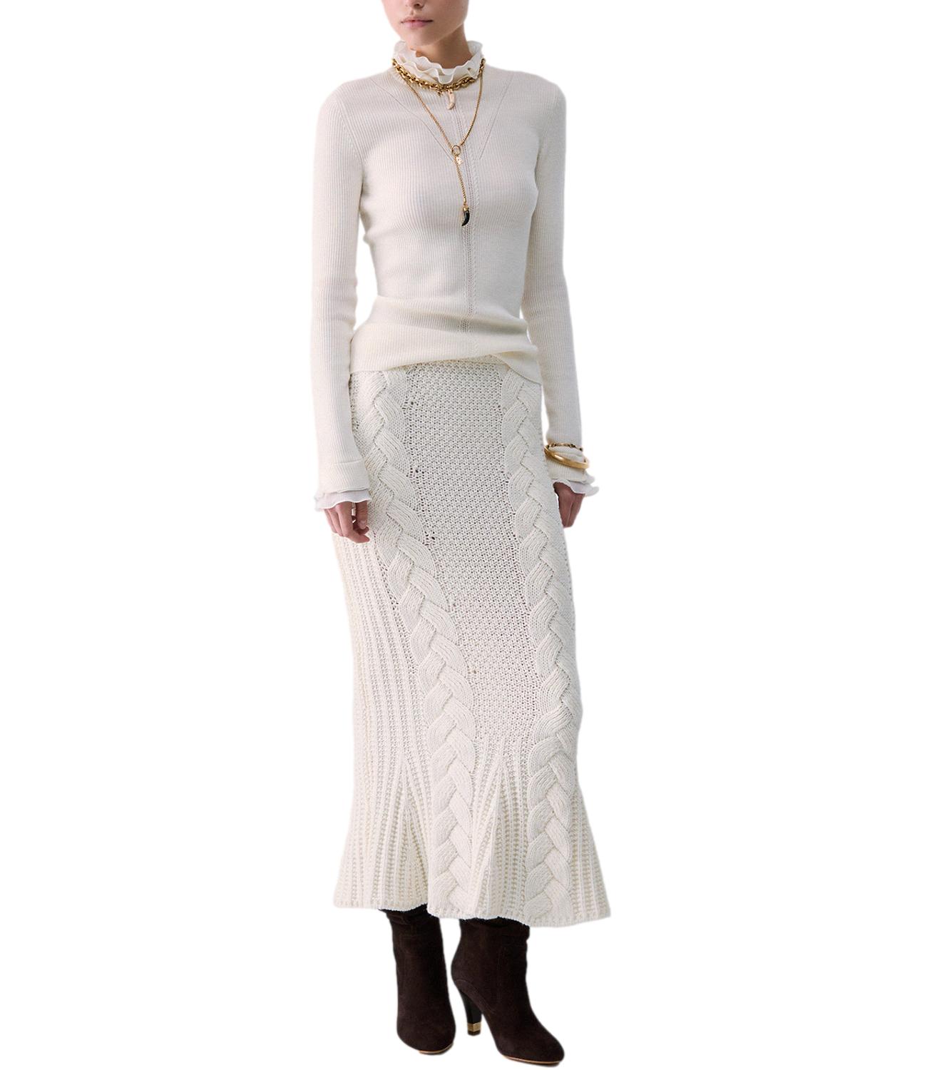 Liu Jo Maglia Rouches Bianco Lana Donna
