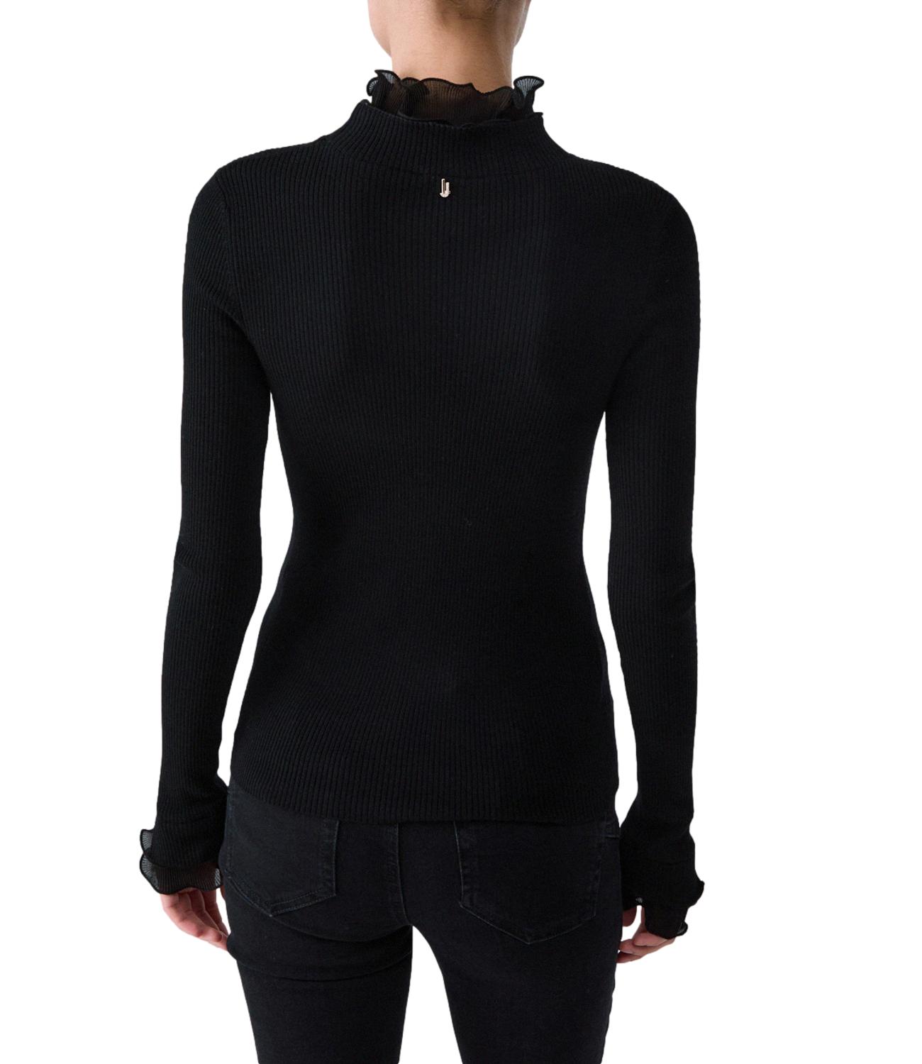 Liu Jo Maglia Rouches Nero Donna